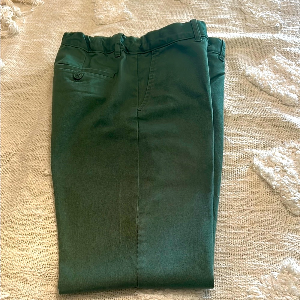 Boys Crewcuts Slim Chino Green Pants Size 12